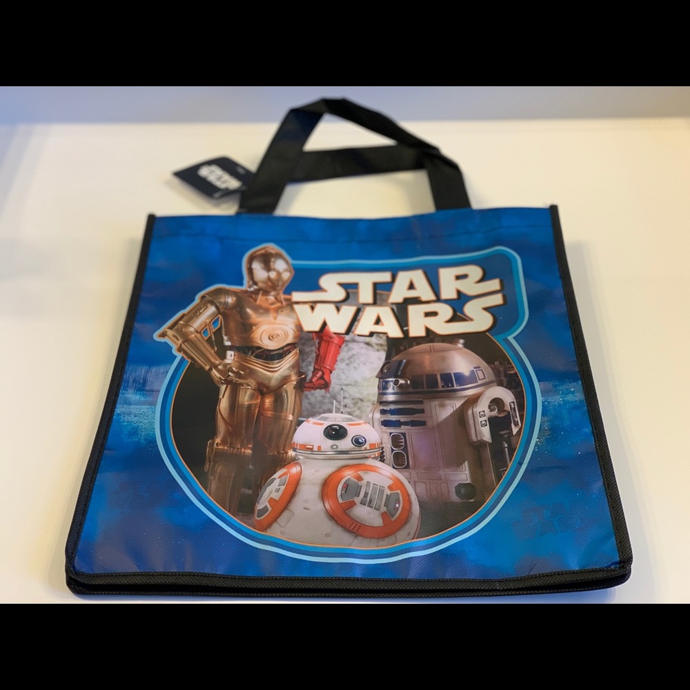 Disney Star Wars tote/bag C-3PO, R2-D2, BB-8 NEW